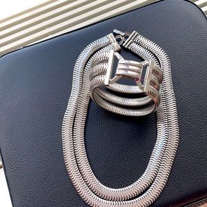 Vintage necklace bracelet set necklace is 15”